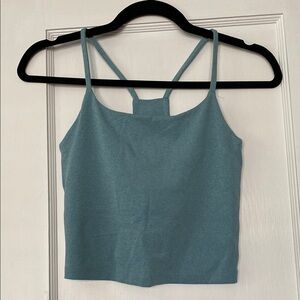 Girlfriend Collective Heather Blue Bra Tank